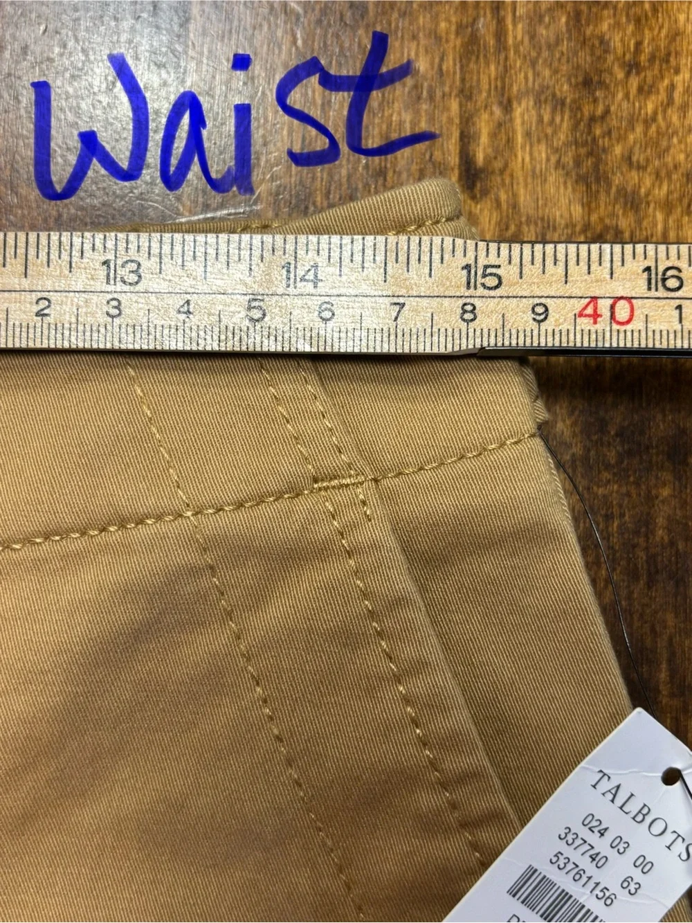 Talbots High Waist Patch Pocket Crop Pants 8P Petite Camel Brown NWT